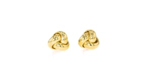 Canaria Italian 10kt Yellow Gold Love Knot Earrings