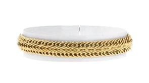 10kt Yellow Gold Flat Wheat-Link Bracelet