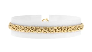 10kt Yellow Gold Byzantine Bracelet