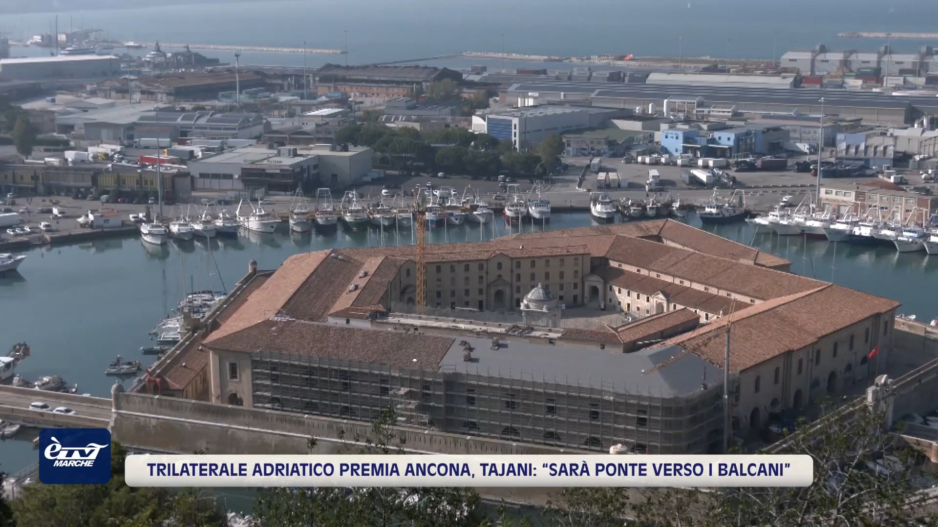 Trilaterale Adriatico premia Ancona, Tajani: 