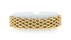 Canaria 10kt Yellow Gold Panther-Link Bracelet