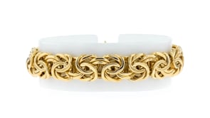10kt Yellow Gold Byzantine Bracelet