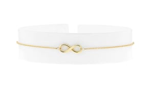 10kt Yellow Gold Infinity Symbol Anklet