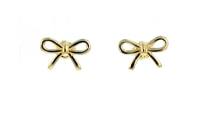 Canaria 10kt Yellow Gold Ribbon Earrings