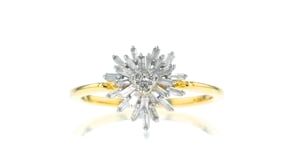 Canaria .25 ct. t.w. Diamond Heart Burst Ring in 10kt Yellow Gold