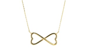 Canaria 10kt Yellow Gold Infinity Heart Necklace