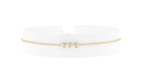 Canaria .10 ct. t.w. Bezel-Set Diamond Trio Bracelet in 10kt Yellow Gold