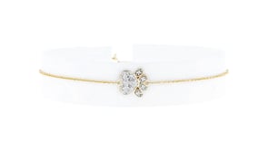 Canaria .10 ct. t.w. Diamond Paw Print Bracelet in 10kt Yellow Gold