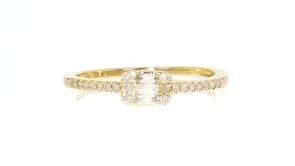 Canaria .20 ct. t.w. Diamond Rectangular Cluster Ring in 10kt Yellow Gold
