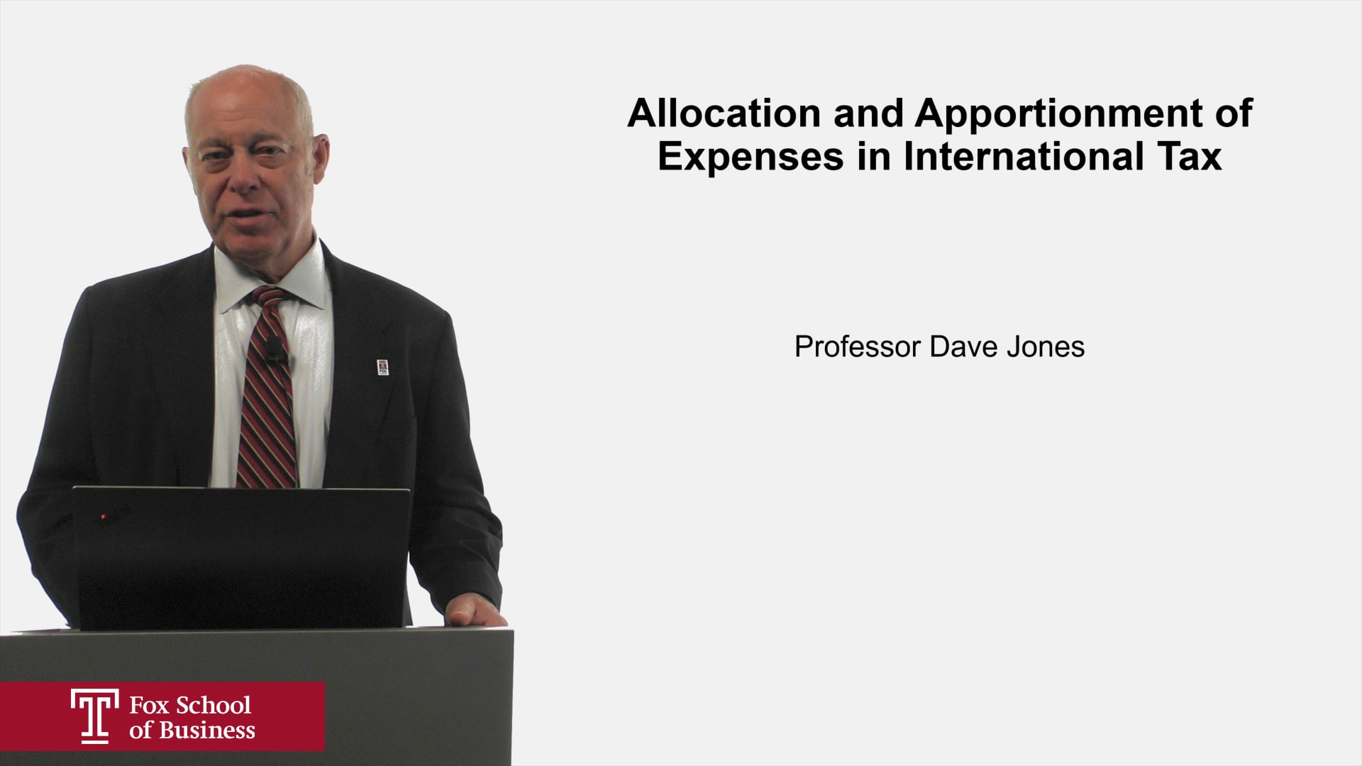 Allocation and Appointment of Expenses for International Tax
