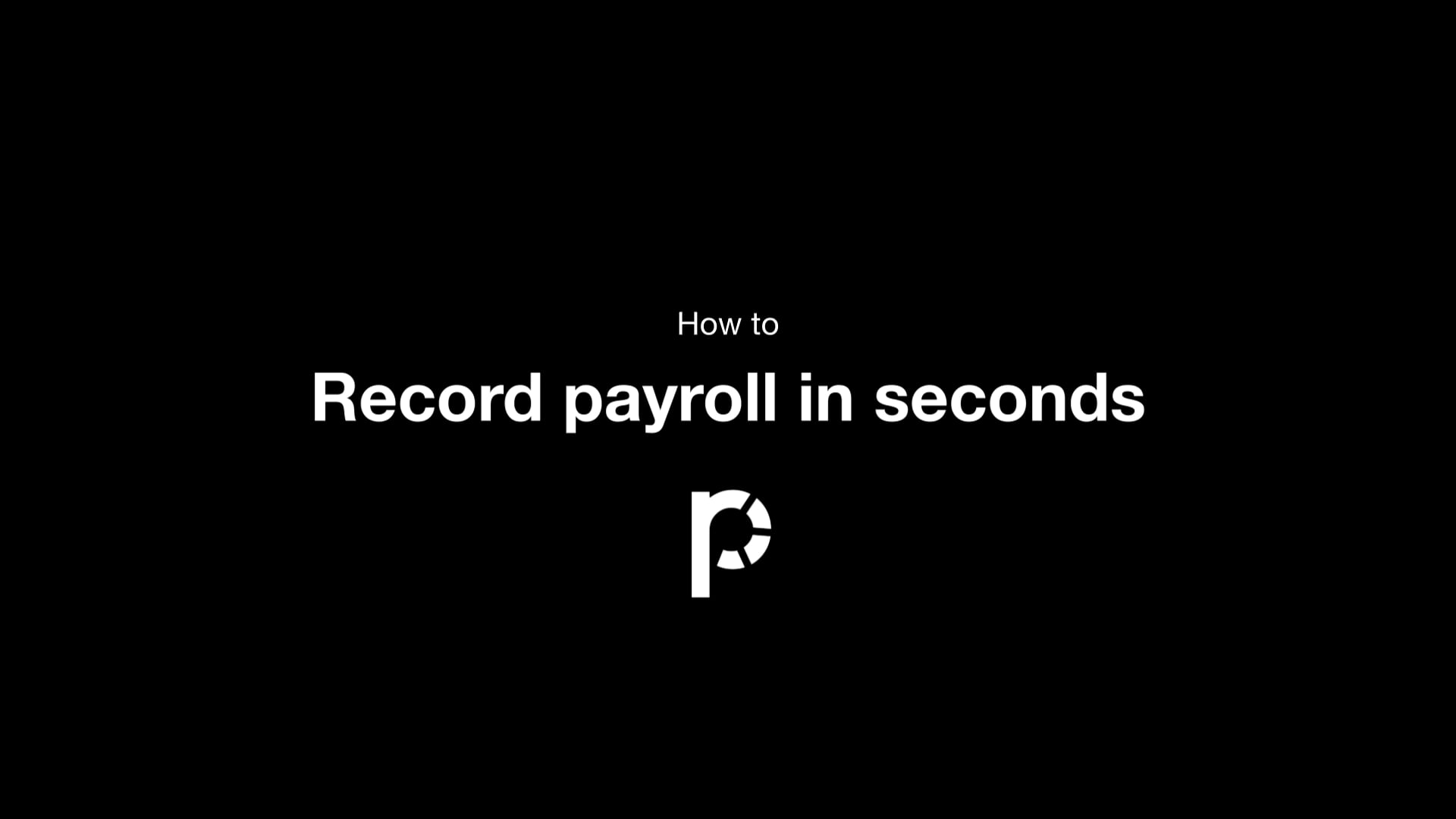 Record payroll in seconds