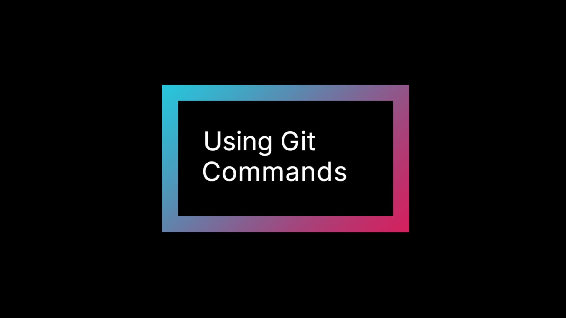 Using Git Commands on Vimeo