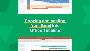 How to Copy and Paste Data from Excel | Office Timeline