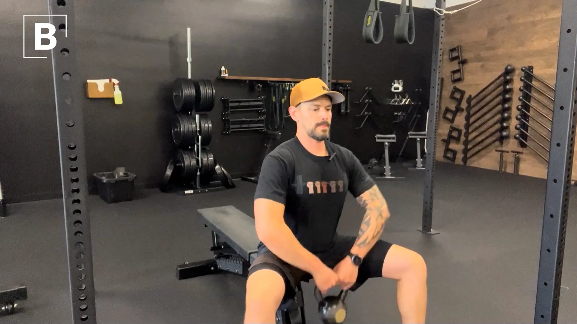 Kettlebell Seated Upright Row