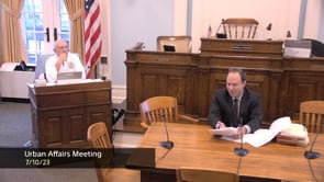 Urban Affairs Committee 7-10-12