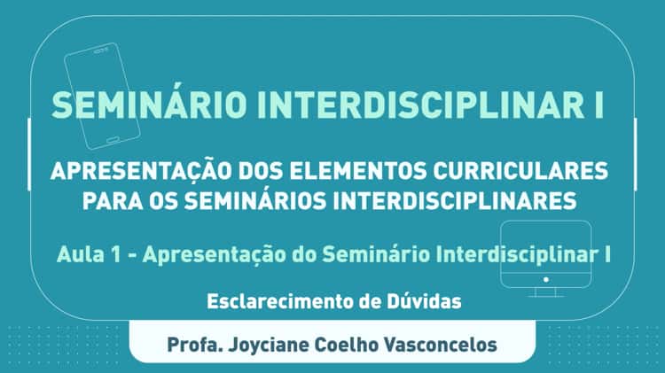 Apresentação do seminário