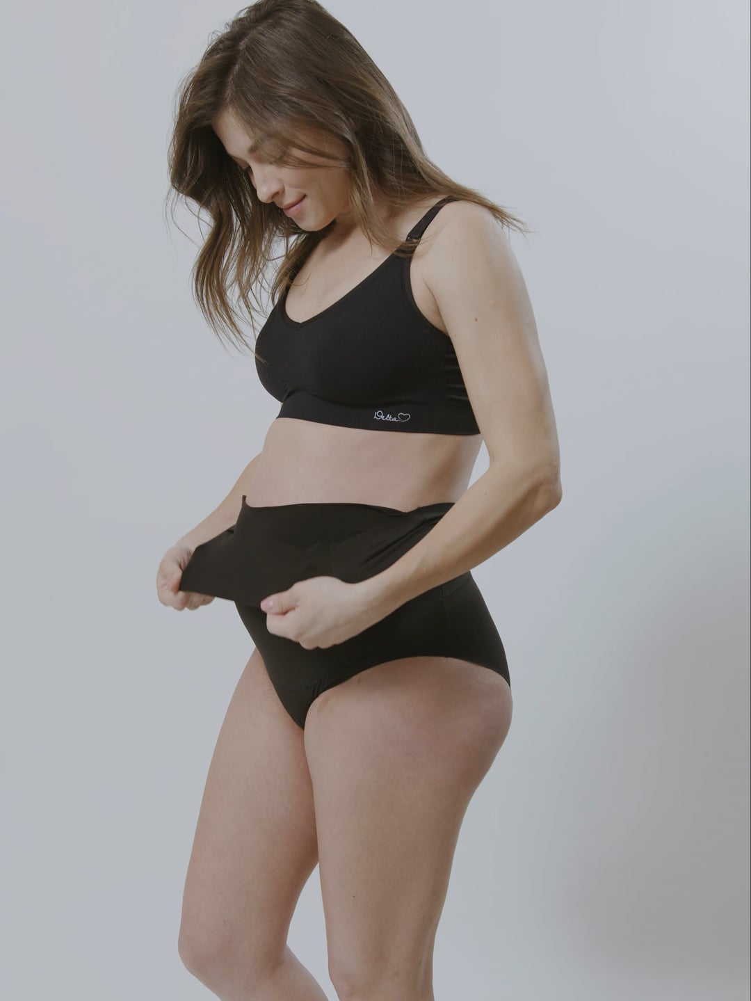 תחתוני הריון עם רצועה תומכת גזרה גבוהה