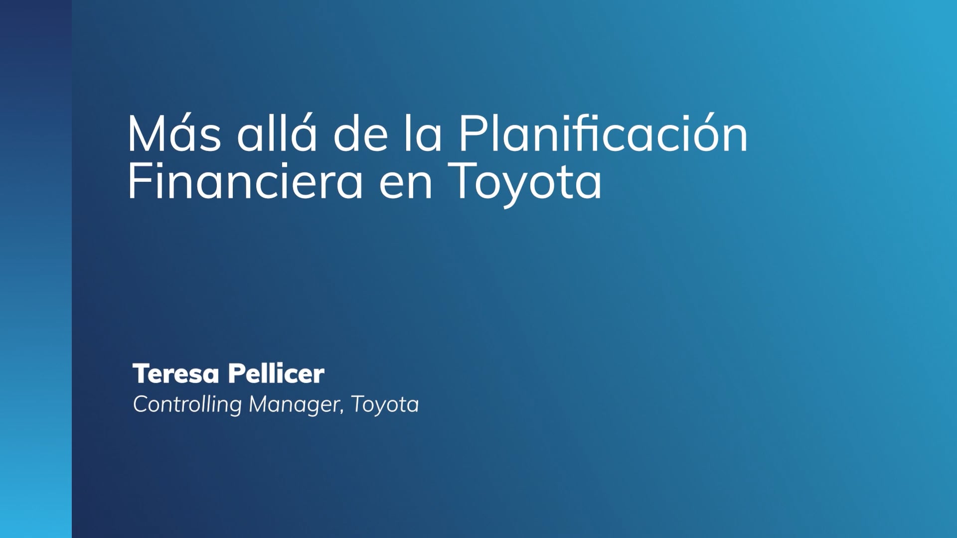 Más allá de la Planificación Financiera en Toyota