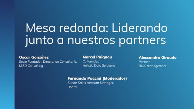 Mesa redonda: liderando junto a nuestros partners