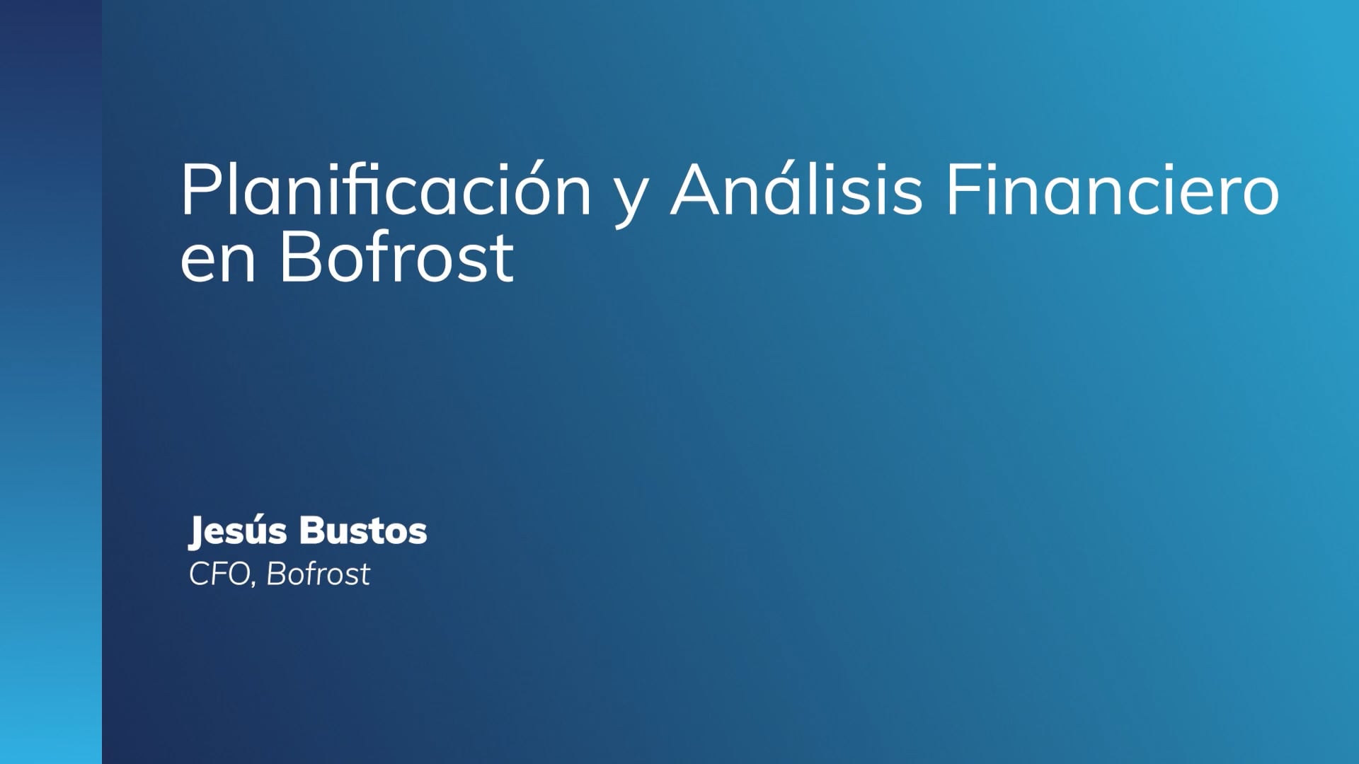 Más allá de la Planificación y Análisis Financiero en Bofrost