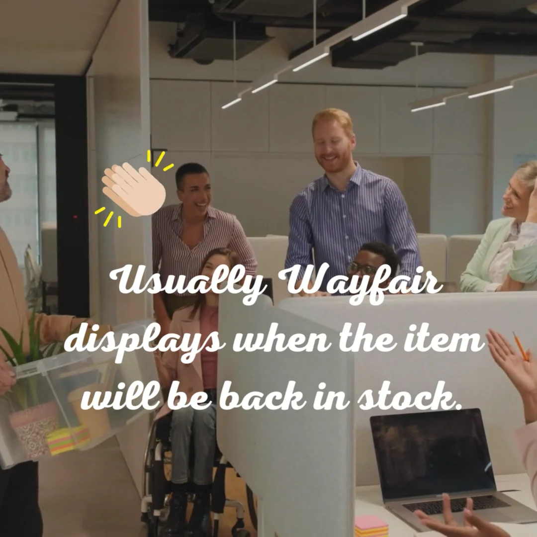 Do wayfair items come back in stock on Vimeo