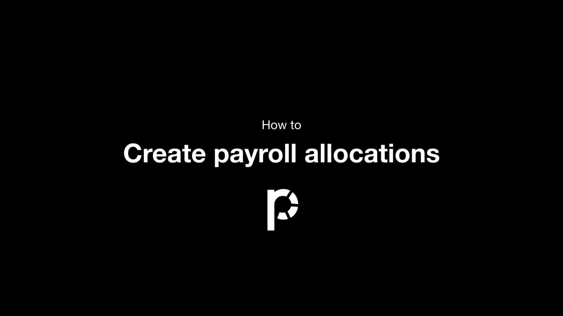 Create allocations