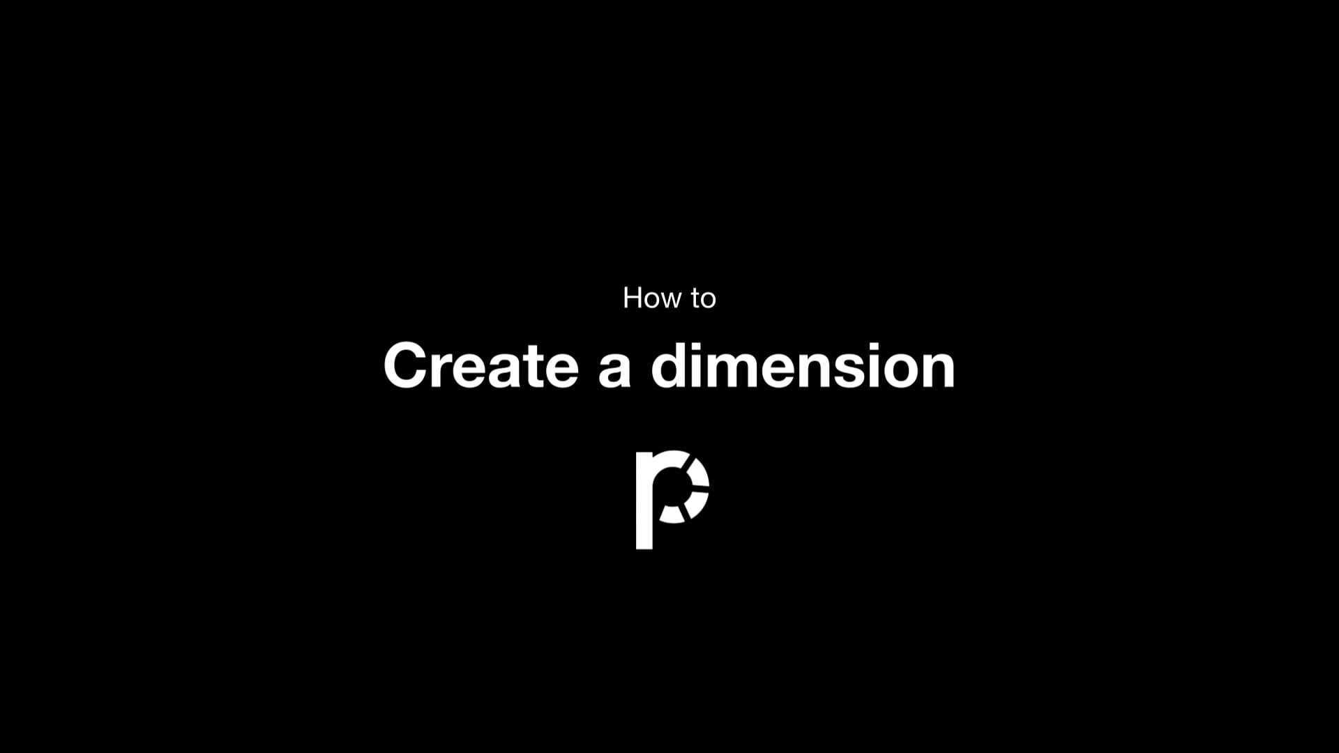 Create a dimension