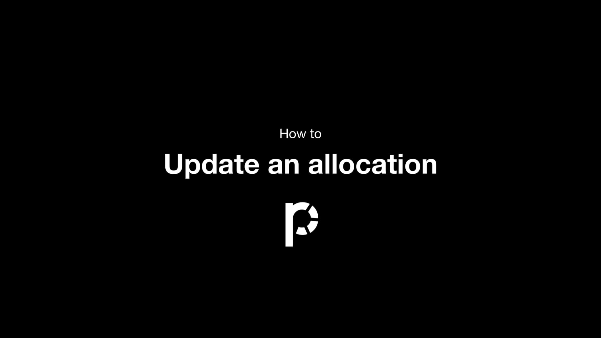 Update an allocation