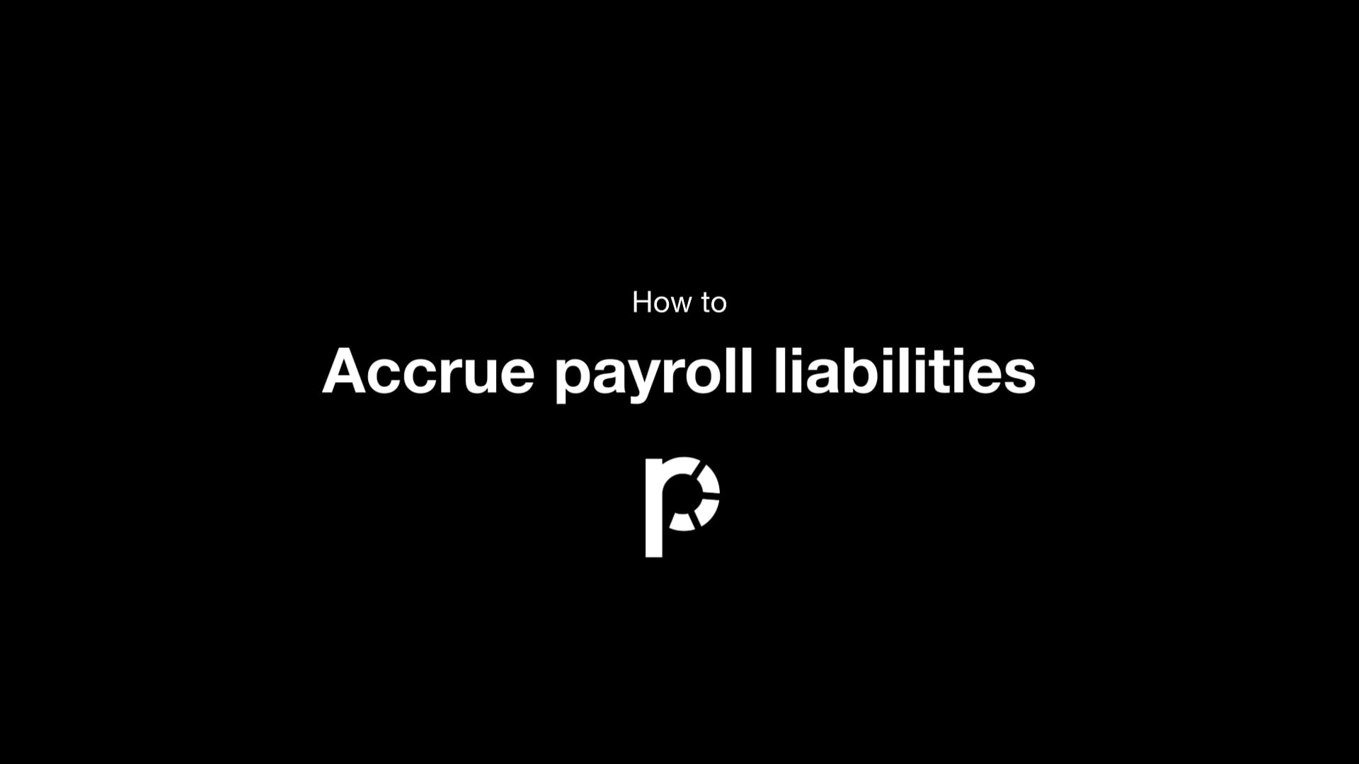 Accrue payroll liabilities