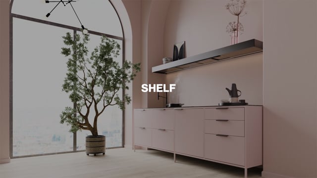 Shelf by Falmec. Suction shelf