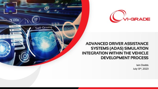 ADAS simulation integration within the vehicle development process