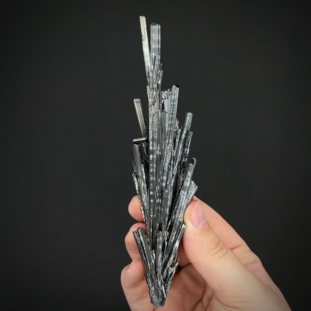 large Stibnite spray