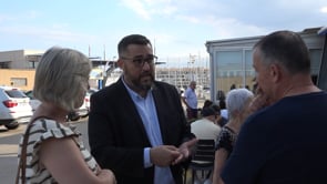 El candidat gironí del PSC visita el sector pesquer