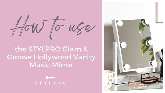 StylPro Glam & Groove Hollywood Vanity Music Mirror  - Tutorial 