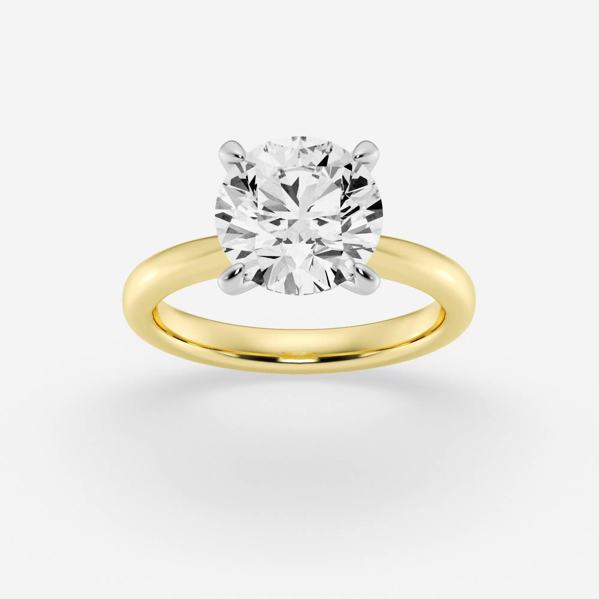 product video for 4 ctw Round Lab Grown Diamond Petite Solitaire Engagement Ring