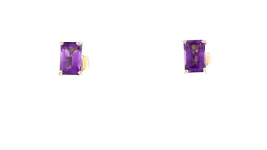 90 ct. t.w. Amethyst Stud Earrings in 14kt Yellow Gold