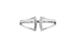 10 ct. t.w. Diamond Open-Space Ring in Sterling Silver