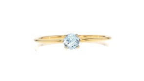 20 Carat Aquamarine Ring in 14kt Yellow Gold