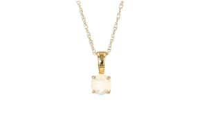 Opal Pendant Necklace in 14kt Yellow Gold