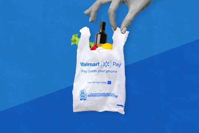 Walmart blue bags hot sale