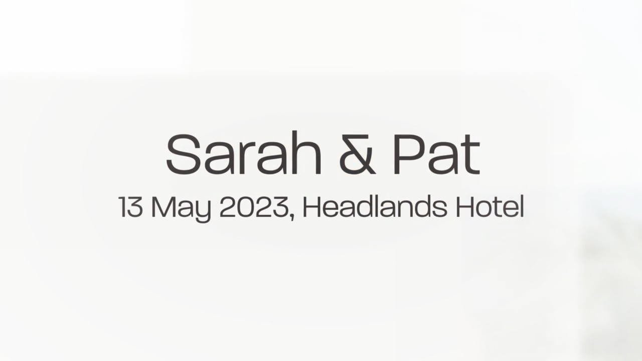 Headlands Hotel Wedding Slideshow, Sydney - Sarah and Pat