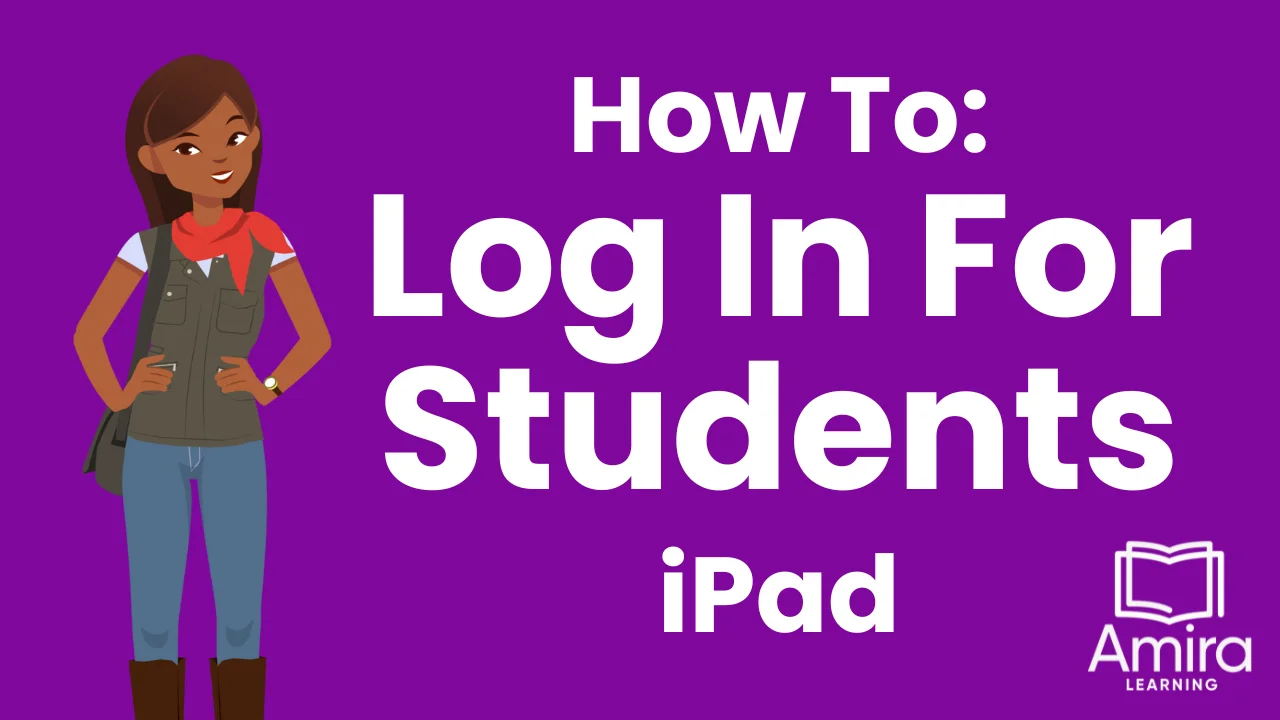 Student log in through hmh ed ipad 