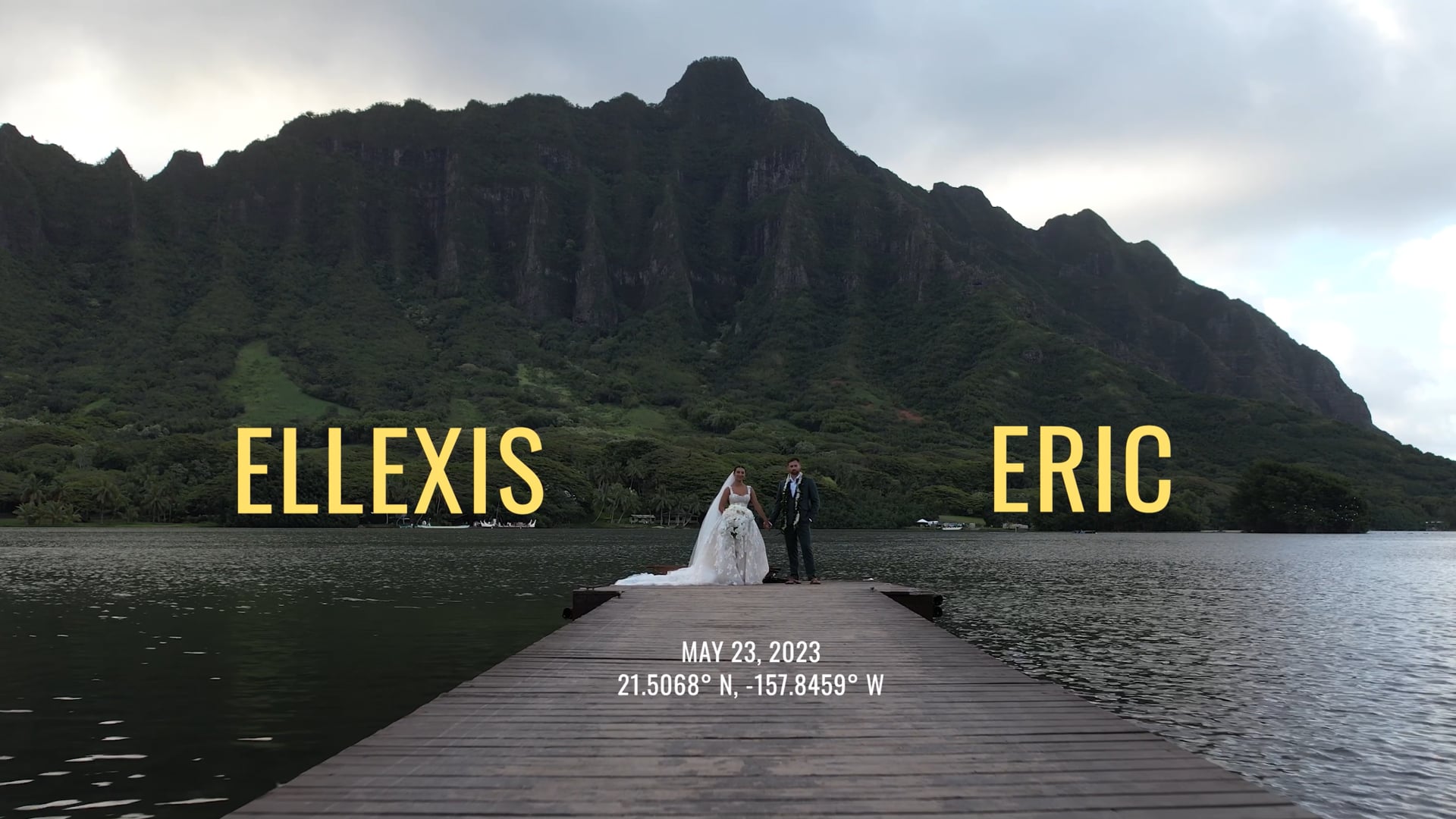 Eric and Ellexis at Secret Garden, Kualoa Ranch