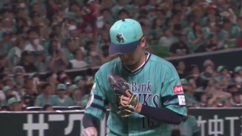 【8回表】ホークス・東浜巨 気迫のこもる投球で8回9奪三振!!  2023年7月16日 福岡ソフトバンクホークス 対 オリックス・バファローズ