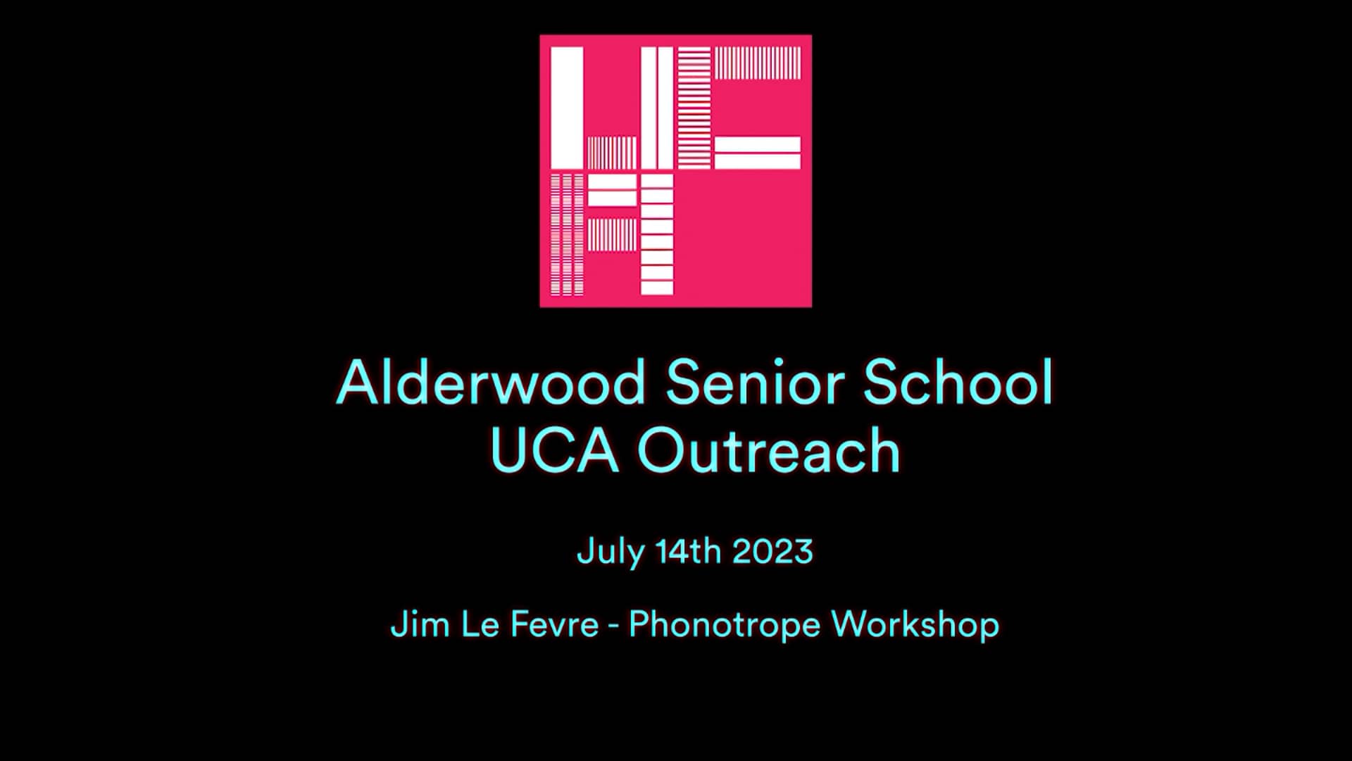 Alderwood Senior School Phonotrope 14th July 2023 on Vimeo