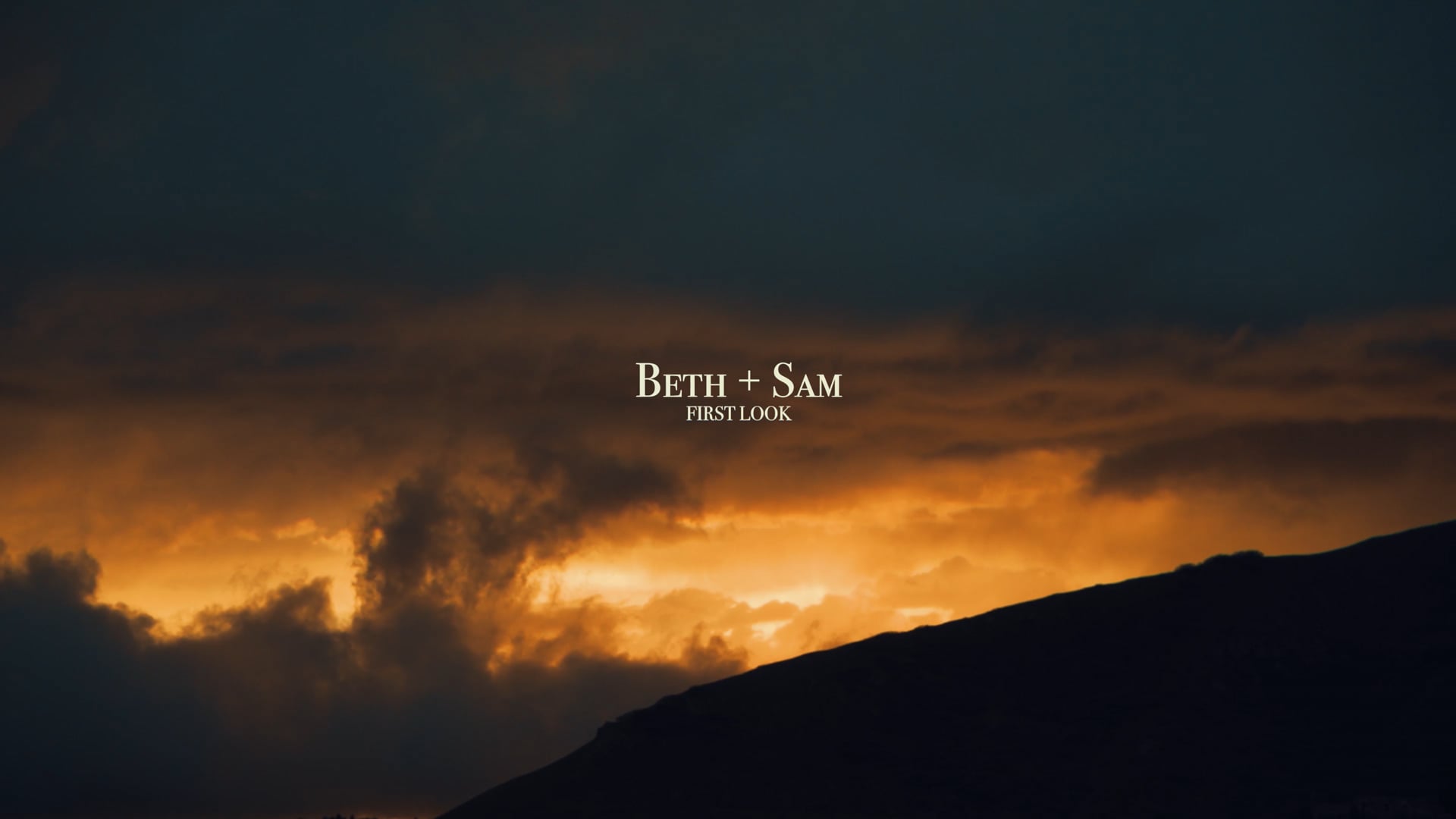 Beth + Sam First Look Video