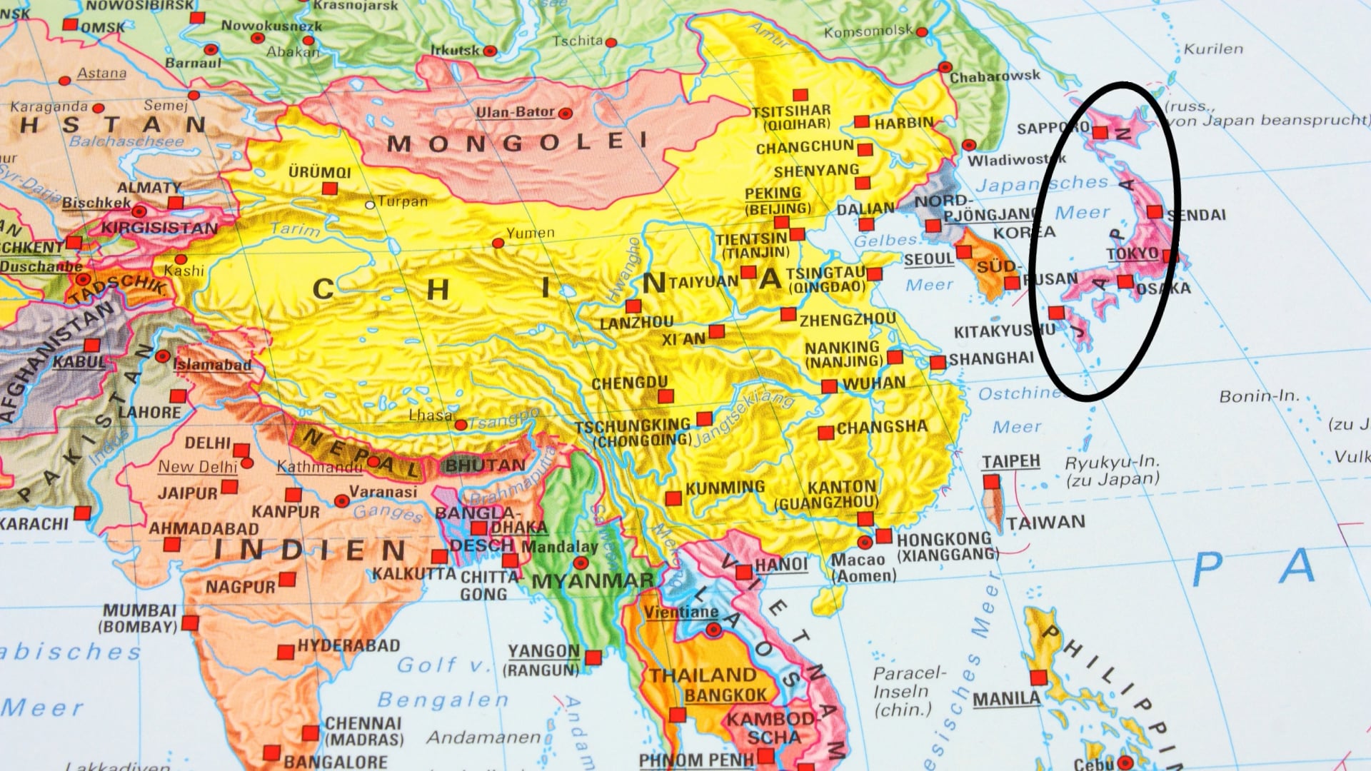 Включи азиатское. Карта Азии 2023. Карта зарубежной Азии. Политическая карта Азии.