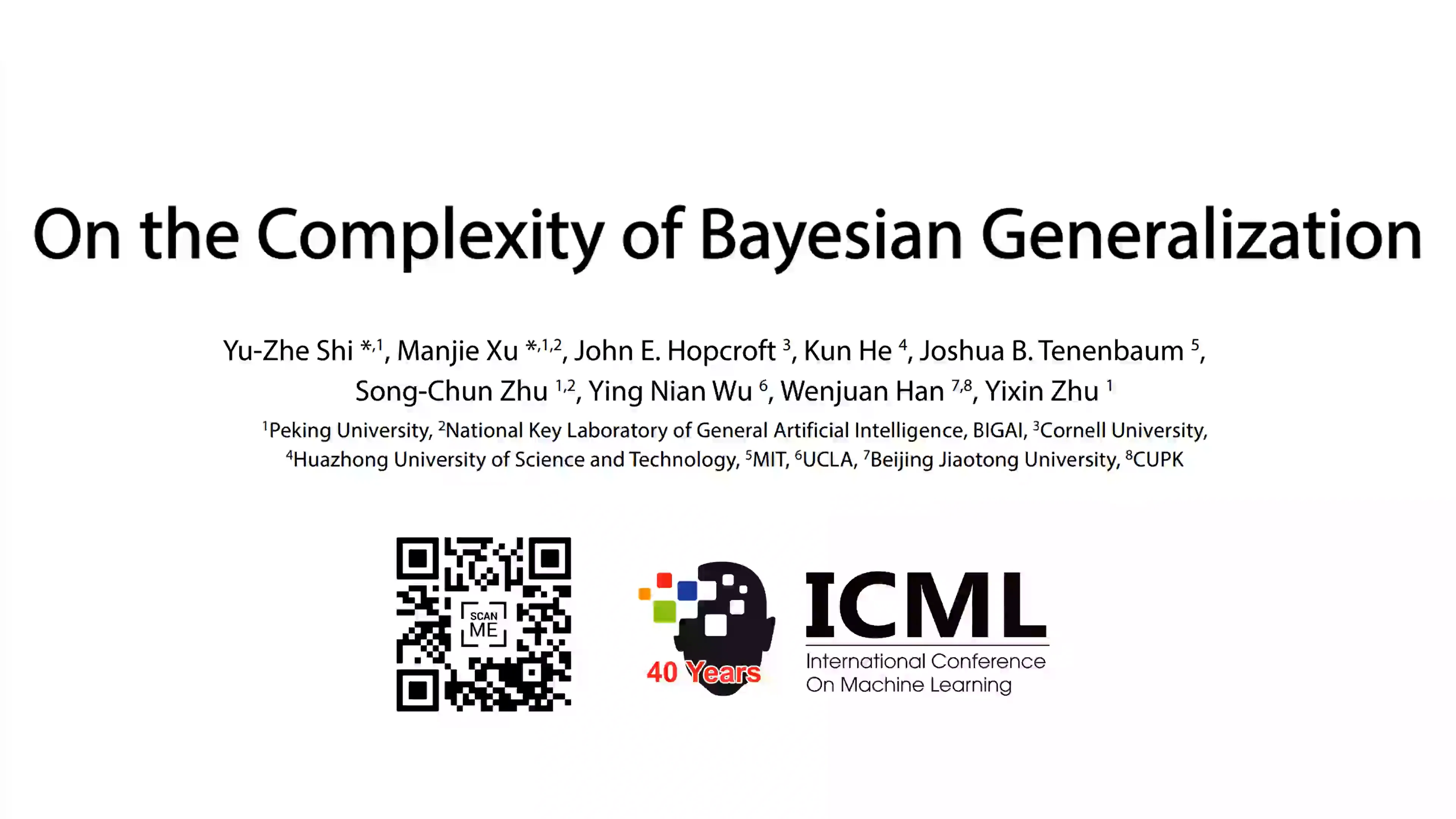  icml 2023 on the complexity of bayesian generalization on vimeo