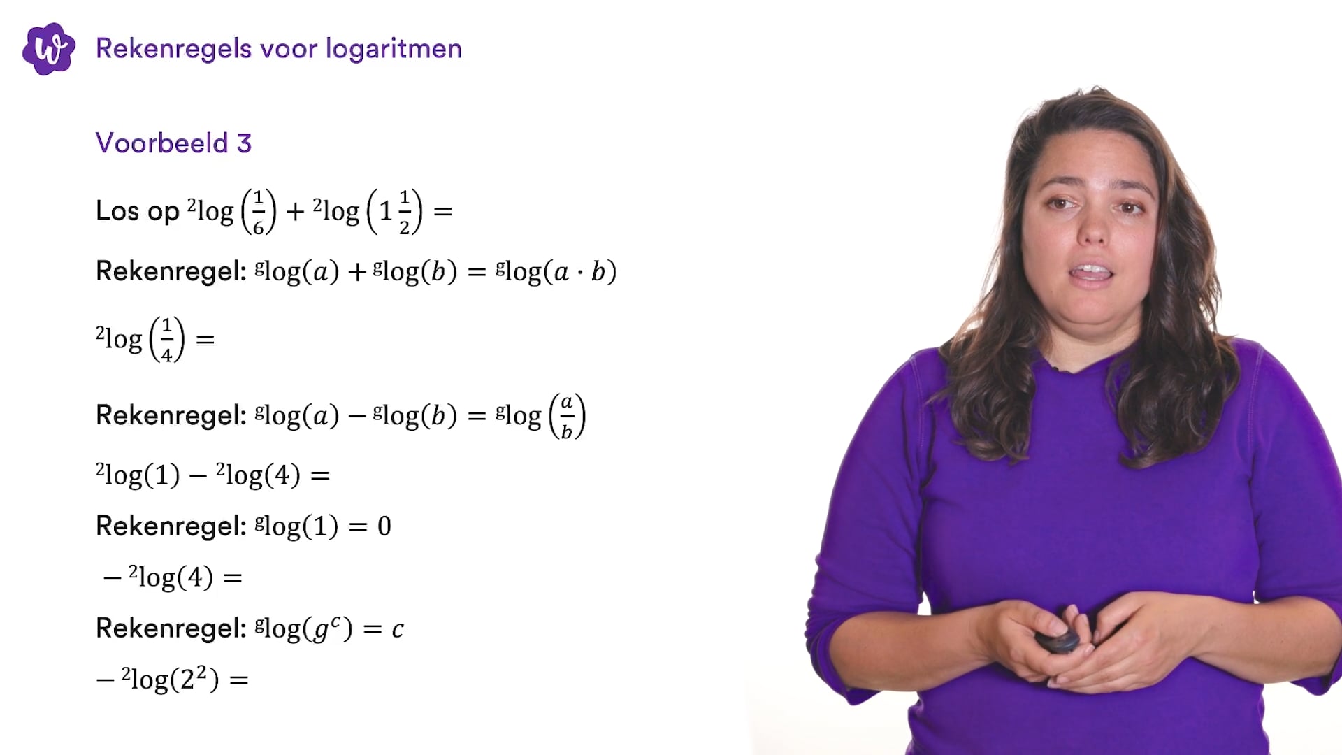 Rekenregels Voor Logaritmen (MW) Oefenen | StudyGo