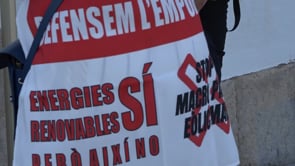 La CUP lluita contra el parc eòlic marí en la campanya electoral pel 23J